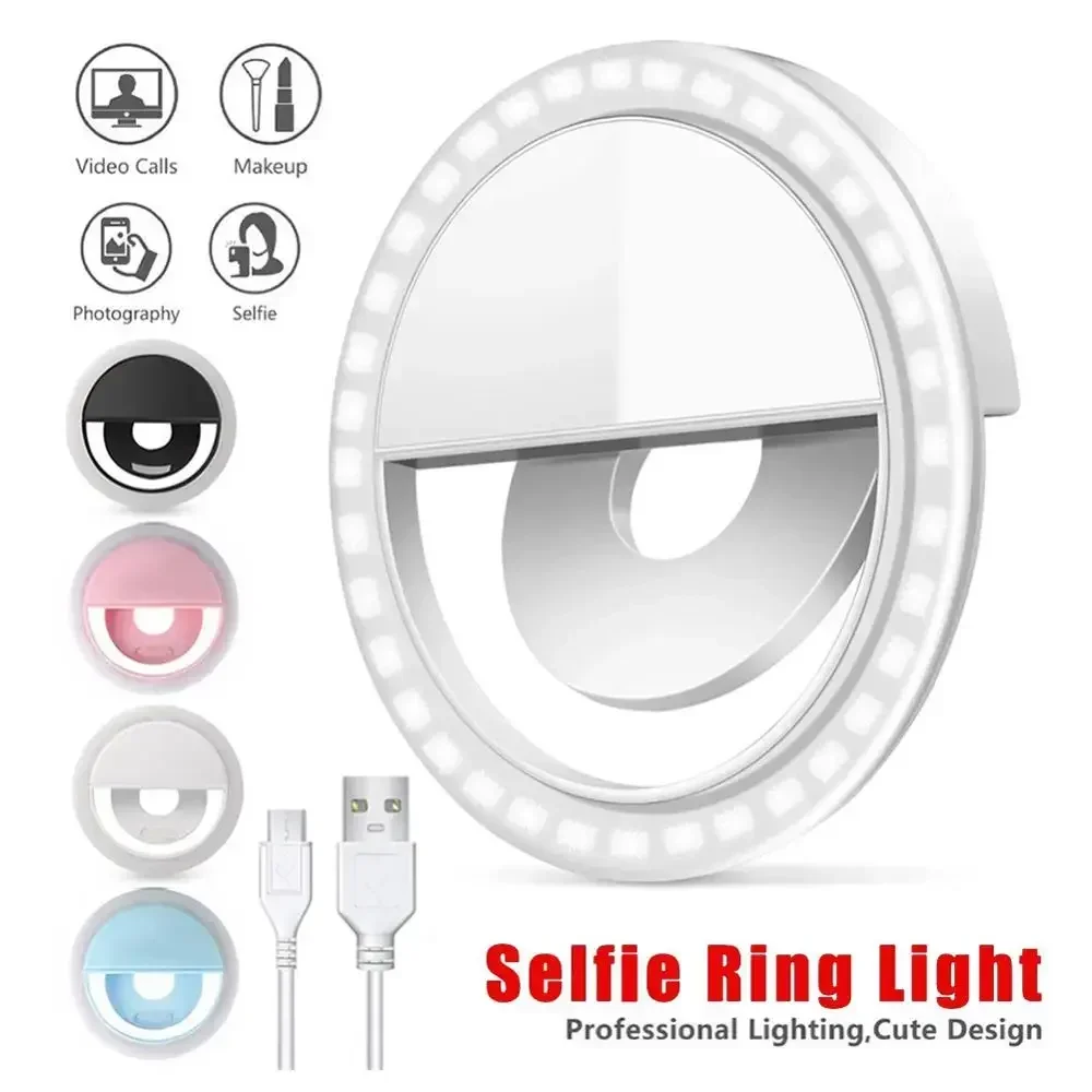 Photography Lighting Effects - LED Selfie Ring Light Mobile Phone