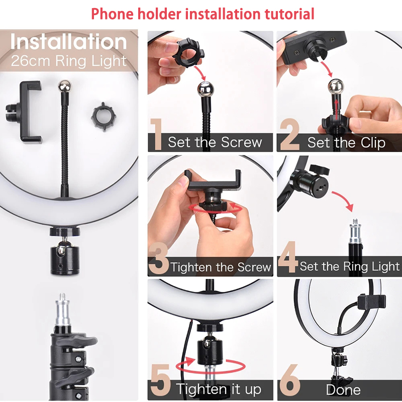 16/26/33cm Selfie Ring Light P - đánh giá và giá Photography Lighting Tool