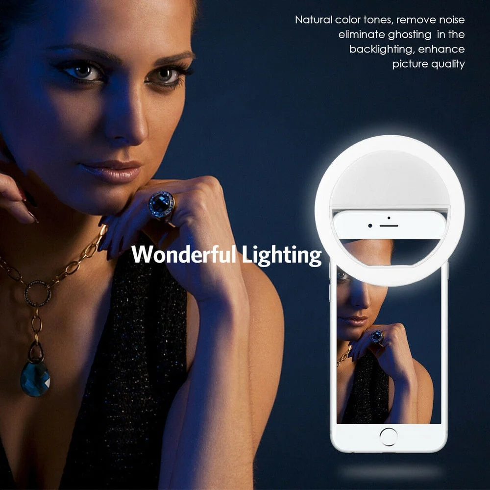 LED Selfie Fill Light USB Char - đánh giá và giá Photography Lighting Effects