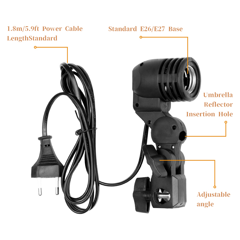 Dây Cáp Dài 1.8M Dây Đèn Đứng  - đánh giá và giá Photography Umbrella Lighting Kit