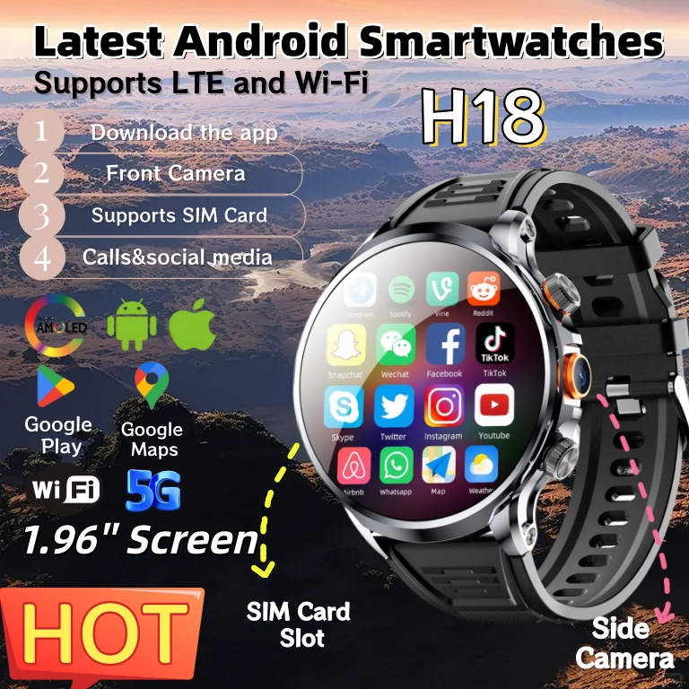 NEW 4G Android H18 Smart Watch - đánh giá và giá Photography Lighting Gels