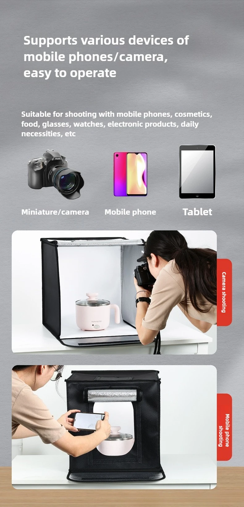 40cm Photography LED Studio Li - đánh giá và giá Photography Led Lighting Kit