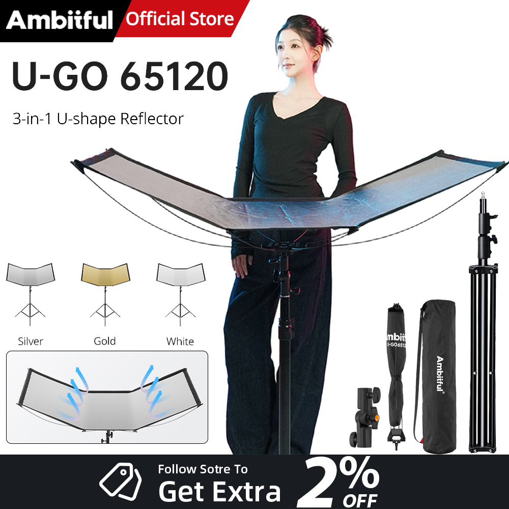 AMBITFUL 3in1 U-Type Light Dif - đánh giá và giá Photography Lighting Types