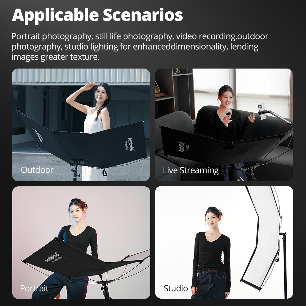 AMBITFUL 3in1 U-Type Light Dif - đánh giá và giá Photography Lighting Types