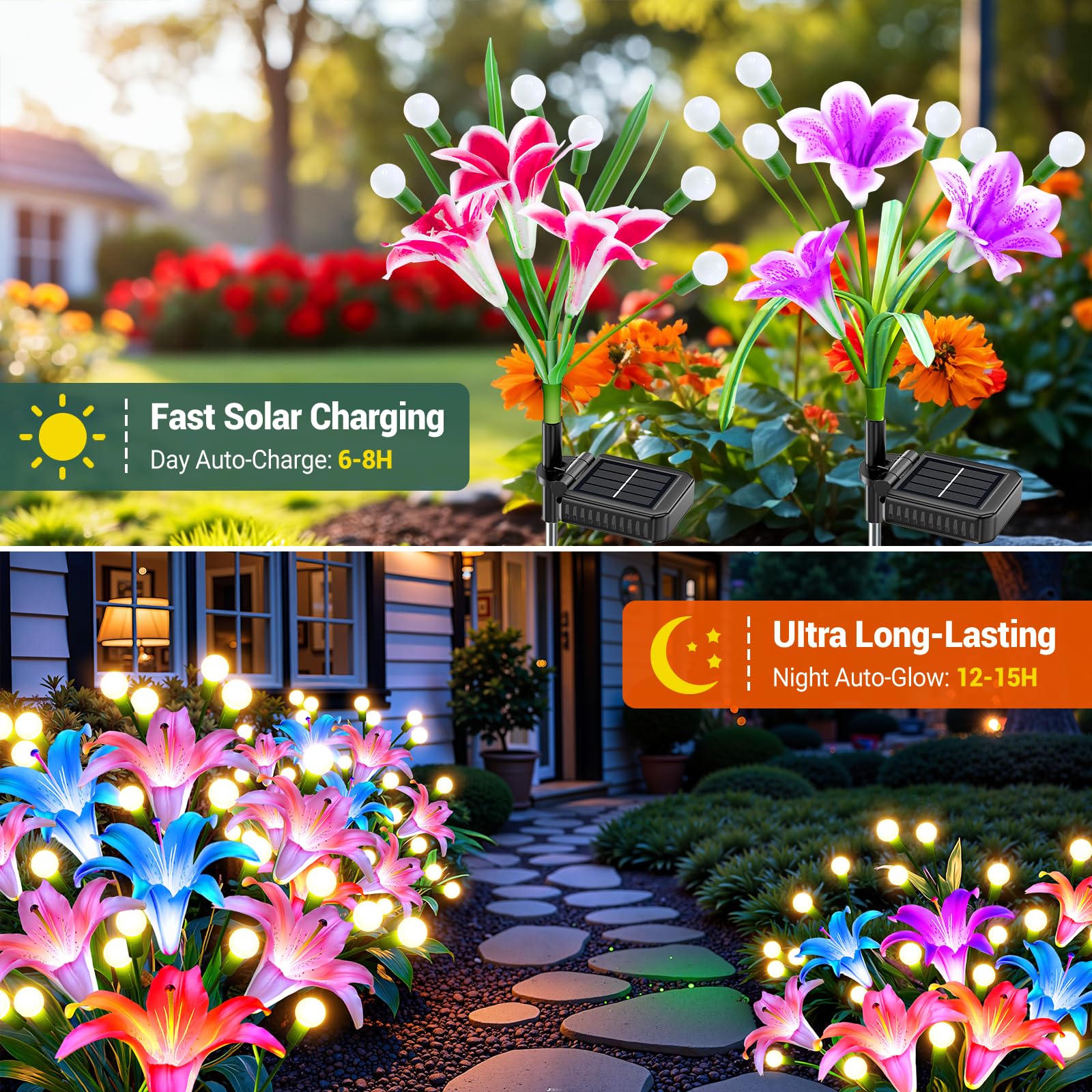 2/4 Pack Upgraded Solar Lights - đánh giá và giá Flower Photography Led Lighting Pack