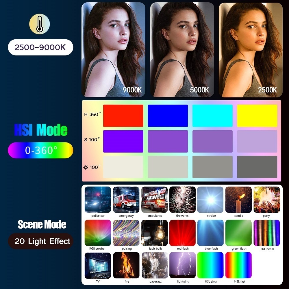 50CM RGB Stick Light Wand Ligh - đánh giá và giá Photography Lighting Types