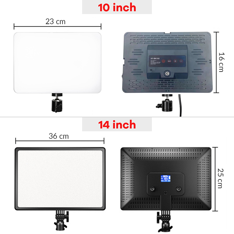 14inch 10inch LED Video Light  - đánh giá và giá Photography Lighting Board