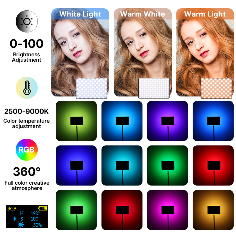 Ulanzi LT003 15W RGB Video Lig - đánh giá và giá Photography Lighting Board