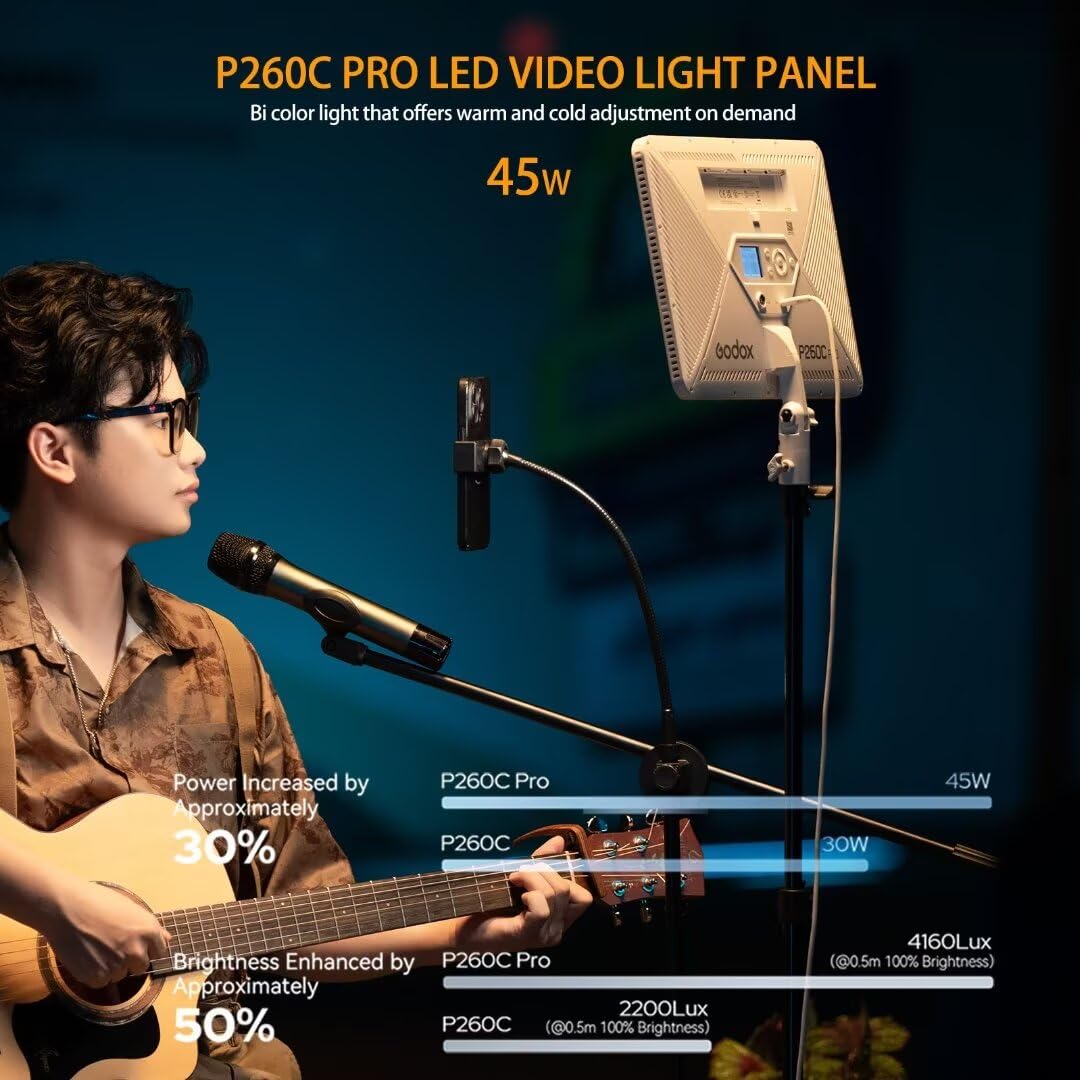 Godox P260C Pro LED Video Ligh - đánh giá và giá Photography Lighting Board