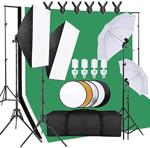 Cost-effective  Photo Studio E - đánh giá và giá Photography Umbrella Lighting Kit
