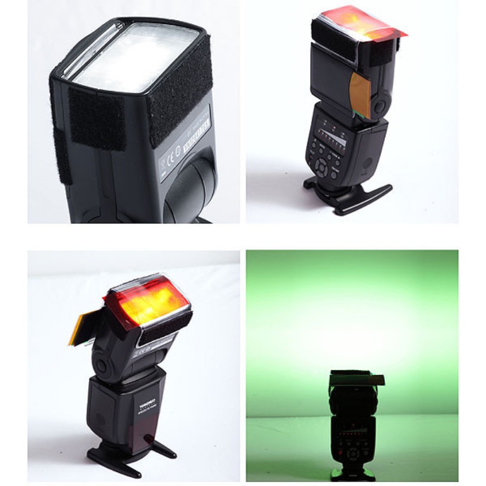 12 Colors Camera Flash Gels Li - đánh giá và giá Photography Lighting Gels