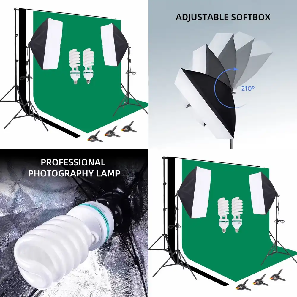 1 Photo Studio Equipment 2.6*3 - đánh giá và giá Photography Umbrella Lighting Kit