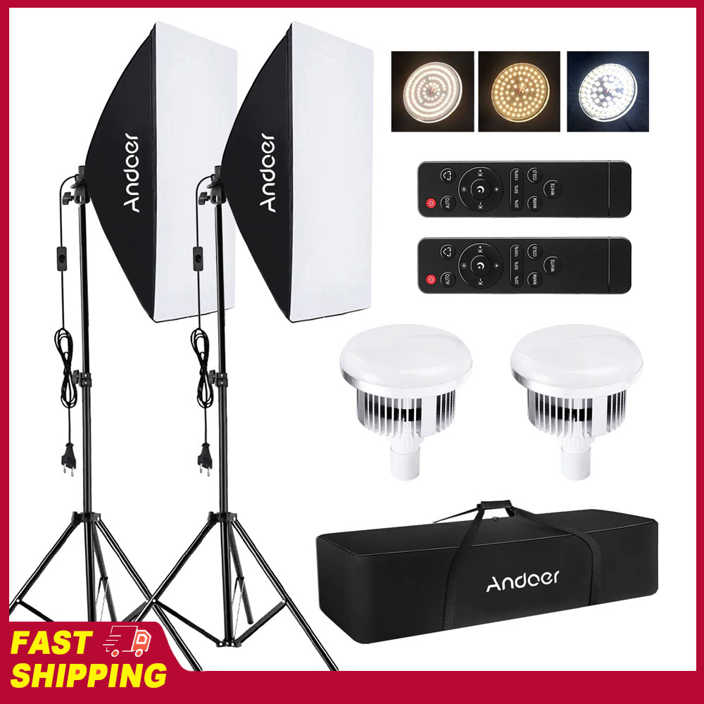 Andoer Softbox Lighting Set St - đánh giá và giá Photography Led Lighting Kit