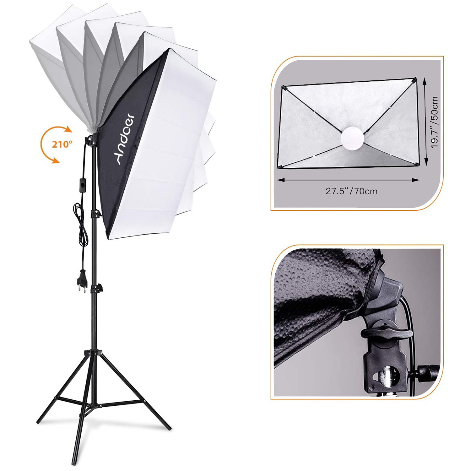 Andoer Softbox Lighting Set St - đánh giá và giá Photography Led Lighting Kit