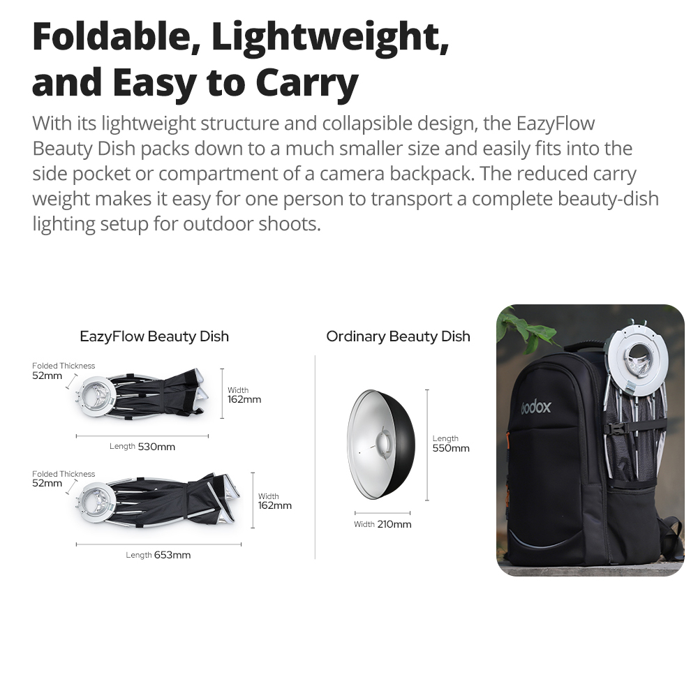 New Godox EazyFlow Beauty Dish - đánh giá và giá Photography Lighting Design