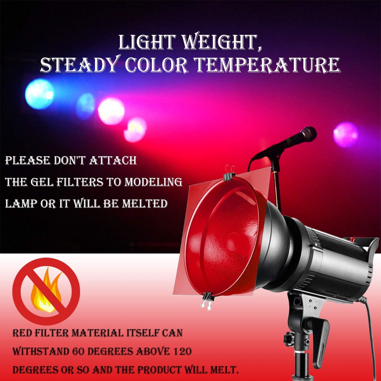 30x30cm 11Pcs PVC Gel Light Fi - đánh giá và giá Photography Umbrella Lighting Kit