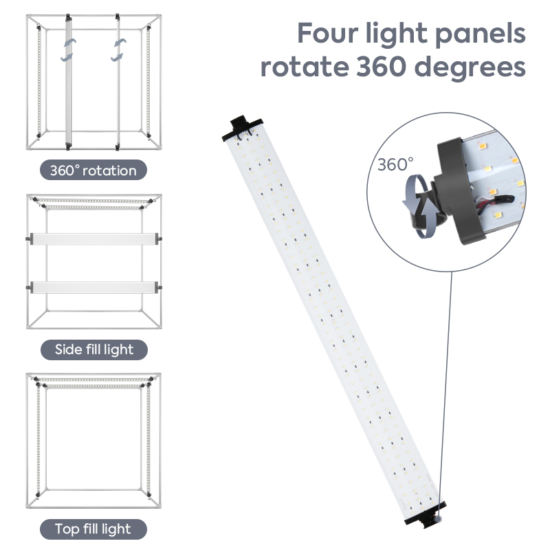 Photo Studio Photo Box Kit,120 - đánh giá và giá Photography Led Lighting Kit