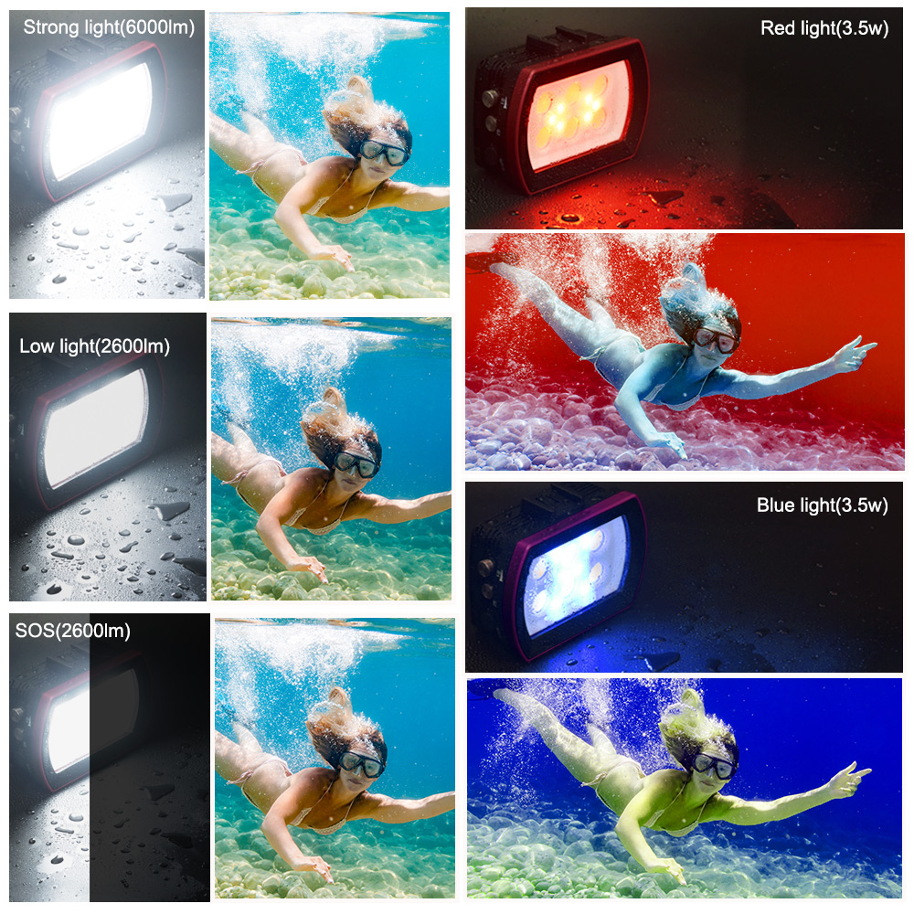 Seafrogs Nhôm LED Lặn 7000-750 - đánh giá và giá Photography Lighting Brands